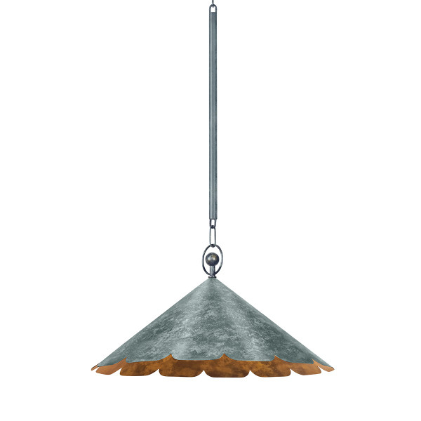 Hudson Valley - CB7621-VER - One Light Pendant - Folly Beach - Verdigris