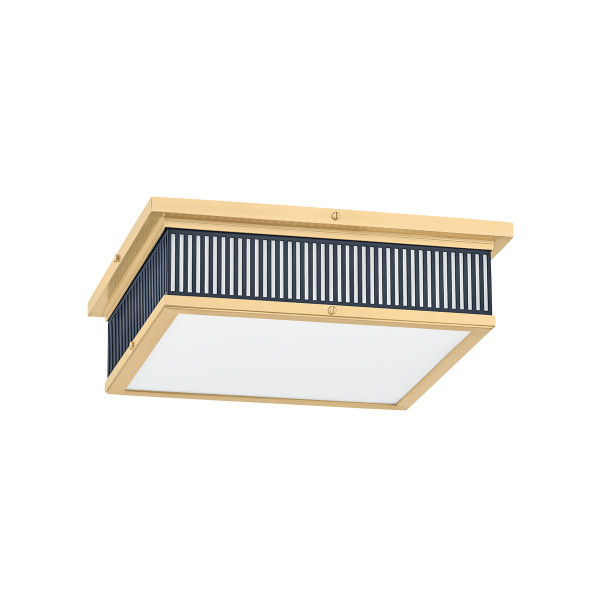 Hudson Valley - MDS1900-AGB/DBL - LED Flush Mount - Ashdown - Aged Brass