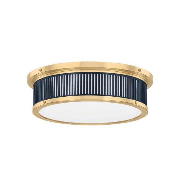 Hudson Valley - MDS1901-AGB/DBL - LED Flush Mount - Ashdown - Aged Brass
