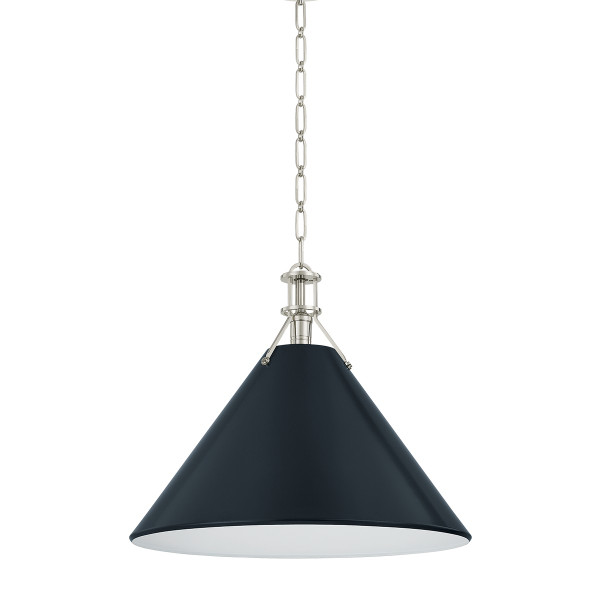 Hudson Valley - MDS352L-PN/DBL - One Light Pendant - Painted No. 2 - Polished Nickel