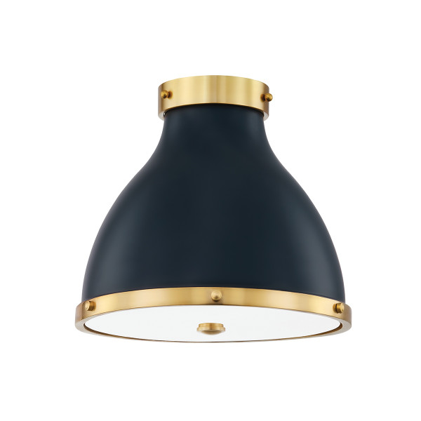 Hudson Valley - MDS360-AGB/DBL - Two Light Flush Mount - Painted No. 3 - Aged Brass
