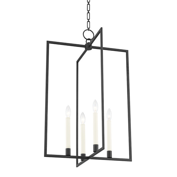 Hudson Valley - MDS422-AI - Four Light Lantern - Middleborough - Aged Iron