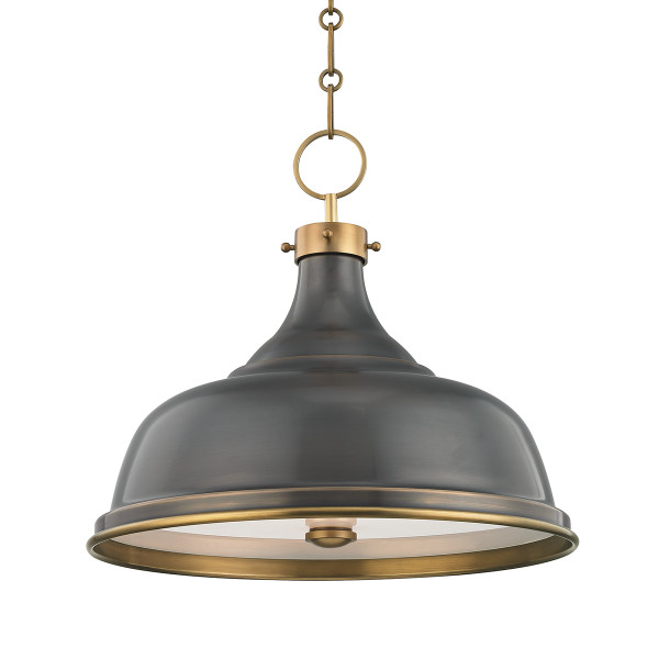 Hudson Valley - MDS900-ADB - Three Light Pendant - Metal No.1 - Aged Brass/Distressed Bronze