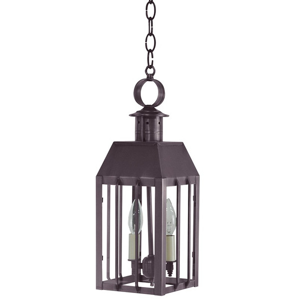 Northeast Lantern - 11732-DB-LT2-CLR - Two Light Hanging Lantern - Nottingham - Dark Brass