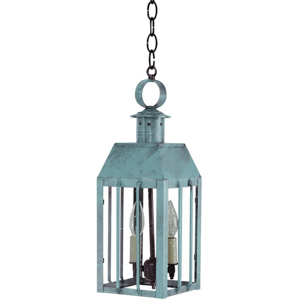 Northeast Lantern - 11732-VG-LT2-CSG - Two Light Hanging Lantern - Nottingham - Verdi Gris