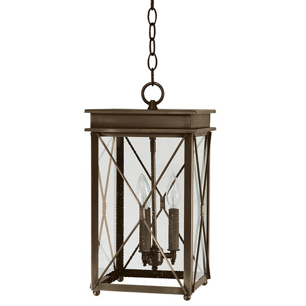 Northeast Lantern - 11822-DAB-LT3-SMG - Three Light Hanging Lantern - Glidden - Dark Antique Brass