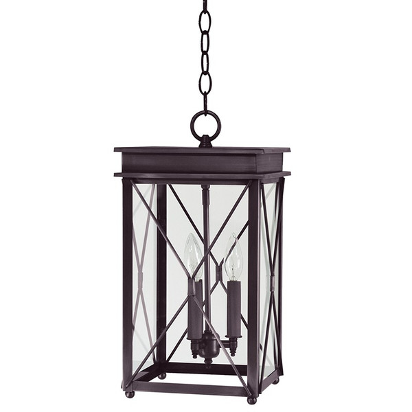Northeast Lantern - 11822-DB-LT3-CLR - Three Light Hanging Lantern - Glidden - Dark Brass