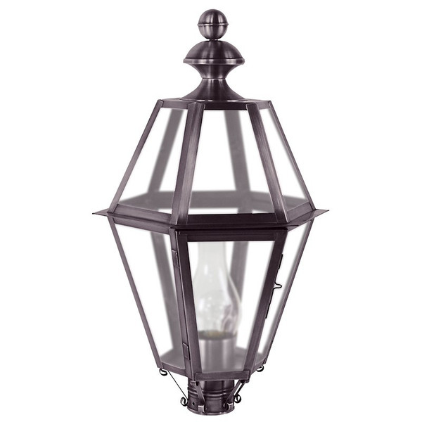 Northeast Lantern - 1623-DB-CIM-FST - One Light Post Mount - Boston Family - Dark Brass