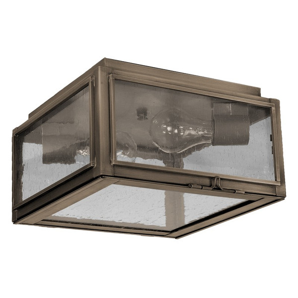 Northeast Lantern - 17244-DAB-MED2-CSG - Two Light Flush Mount - Lexington - Dark Antique Brass