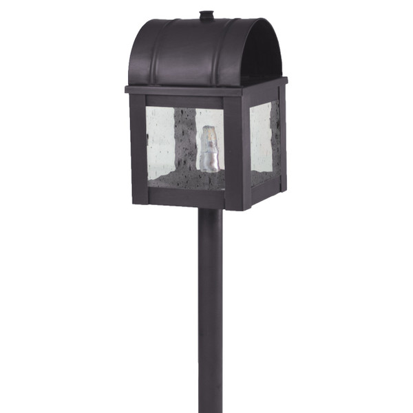 Northeast Lantern - 6009-DB-G4-CSG - One Light Path - Hawthorne - Dark Brass