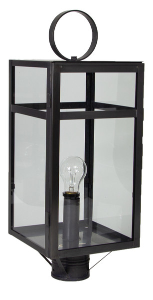 Northeast Lantern - 63953-DB-MED-CLR - One Light Post Mount - Newport - Dark Brass
