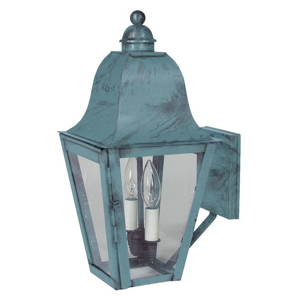 Northeast Lantern - 6401-VG-LT2-CLR - Two Light Wall Sconce - Imperial - Verdi Gris