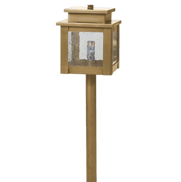 Northeast Lantern - 8909-AB-G4-CSG - One Light Path - Hawthorne - Antique Brass