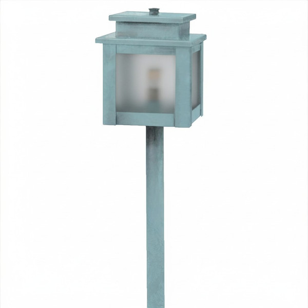 Northeast Lantern - 8909-VG-G4-FST - One Light Path - Hawthorne - Verdi Gris