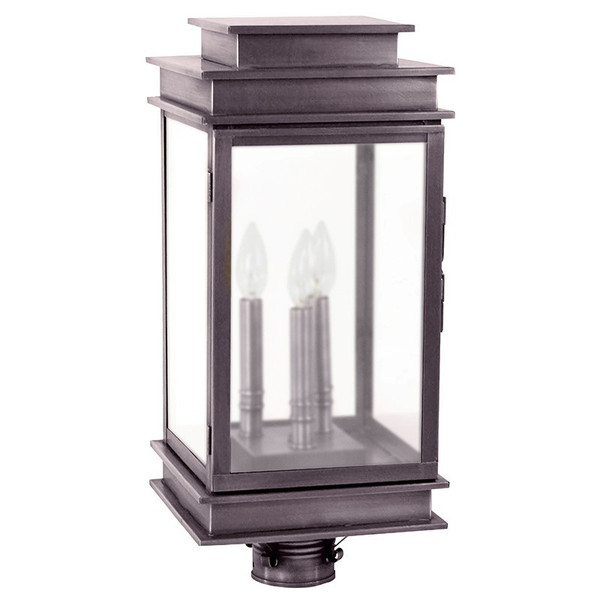 Northeast Lantern - 8933-DB-LT3-FST - Three Light Post Mount - Empire Family - Dark Brass
