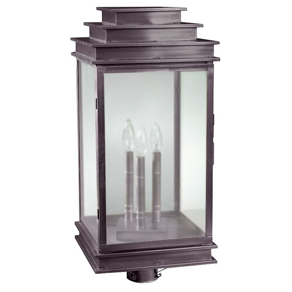 Northeast Lantern - 8953-DB-LT3-FST - Three Light Post Mount - Empire Family - Dark Brass