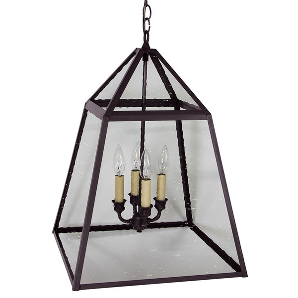 Northeast Lantern - 9732-DB-LT4-CSG - Four Light Hanging Lantern - Foyer - Dark Brass
