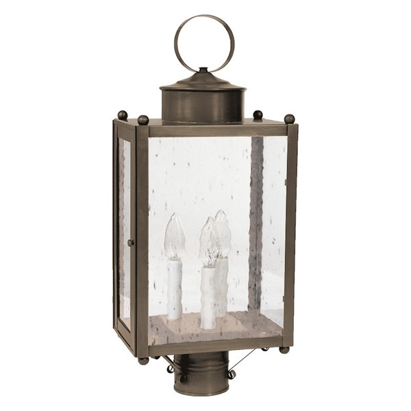 Northeast Lantern - NL-8053-DAB-LT3-CSG - Three Light Post Mount - Marlene - Dark Antique Brass