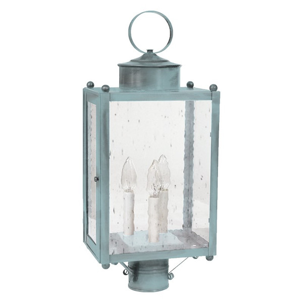 Northeast Lantern - NL-8053-VG-LT3-CSG - Three Light Post Mount - Marlene - Verdi Gris