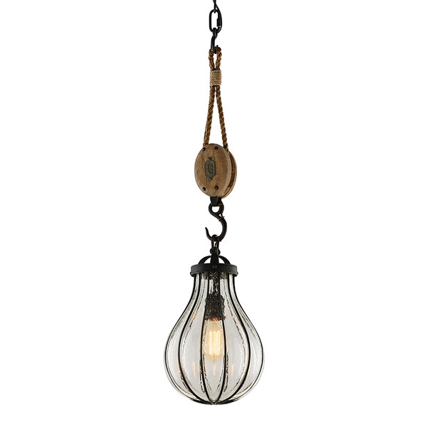 Troy Lighting - F4904-FOR - One Light Pendant - Murphy - Forged Iron