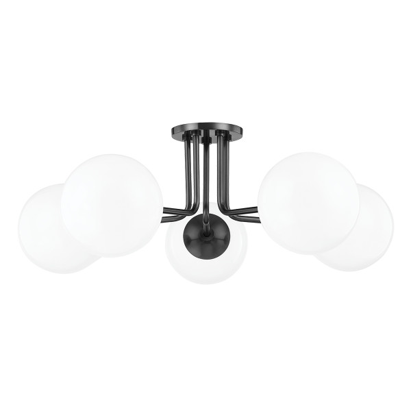 Mitzi - H105605-OB - Five Light Semi Flush Mount - Stella - Old Bronze