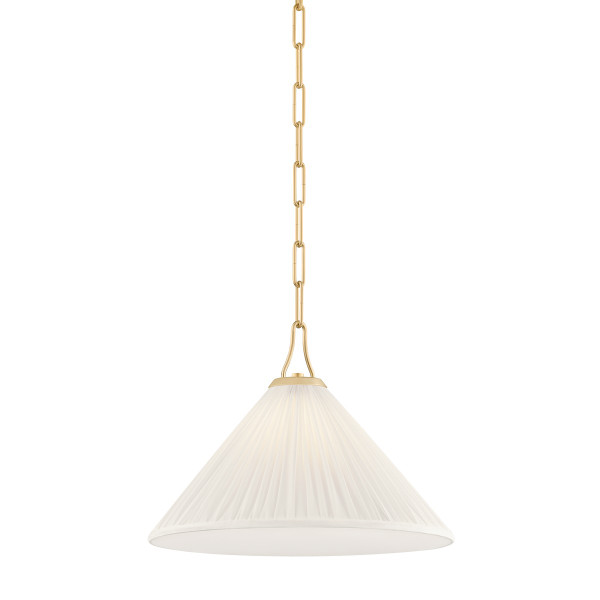 Mitzi - H1076701S-AGB - One Light Pendant - Merida - Aged Brass