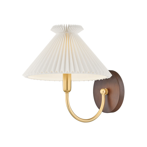 Mitzi - H1079101-AGB - One Light Wall Sconce - Acacia - Aged Brass