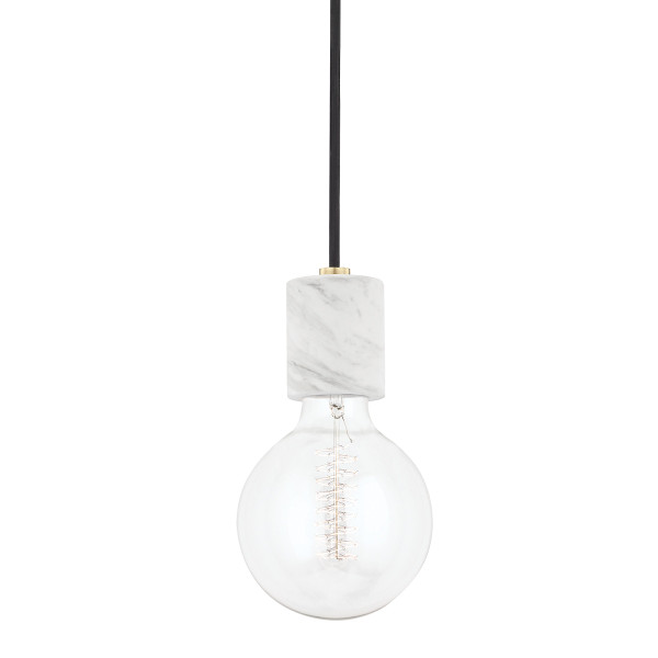 Mitzi - H120701-AGB - One Light Pendant - Asime - Aged Brass