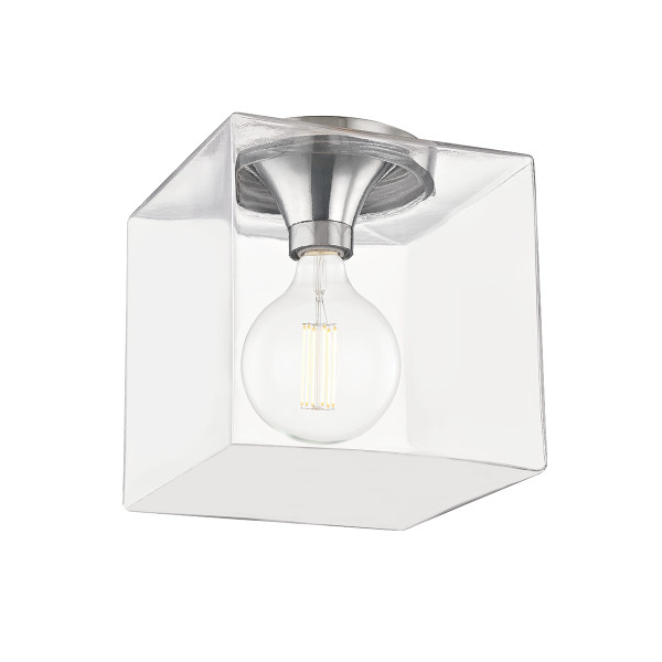 Mitzi - H284501SQL-PN - One Light Flush Mount - Grace - Polished Nickel