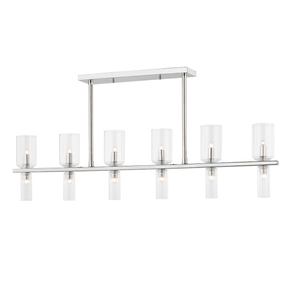 Mitzi - H384912-PN - 12 Light Linear Pendant - Tabitha - Polished Nickel