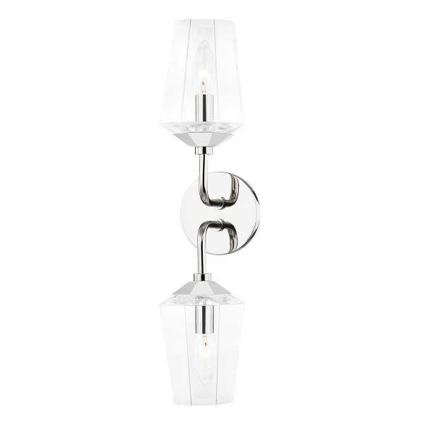 Mitzi - H420302-PN - Two Light Bath and Vanity - Kayla - Polished Nickel