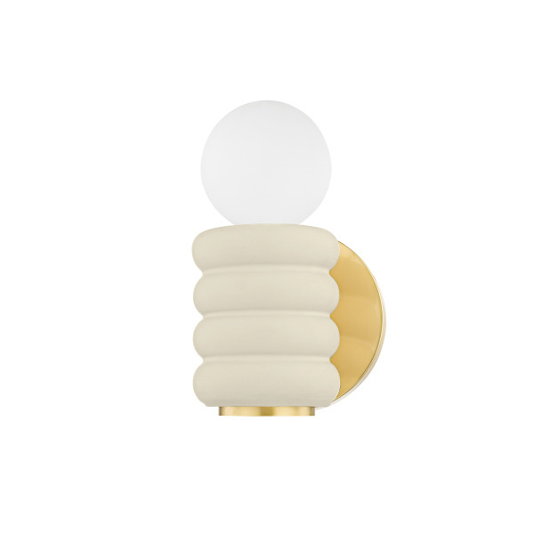 Mitzi - H691101-AGB/CAI - One Light Wall Sconce - Bibi - Aged Brass