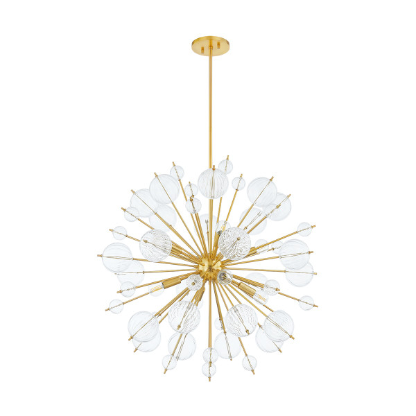 Mitzi - H794808-AGB - Eight Light Chandelier - Linnea - Aged Brass