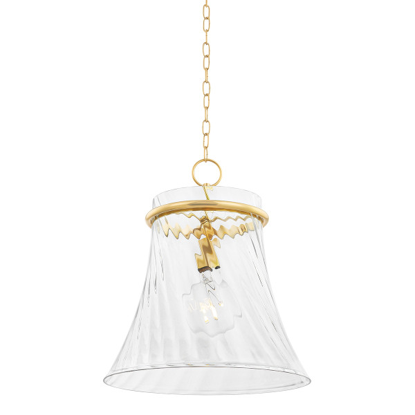 Mitzi - H824701L-AGB - One Light Pendant - Cantana - Aged Brass