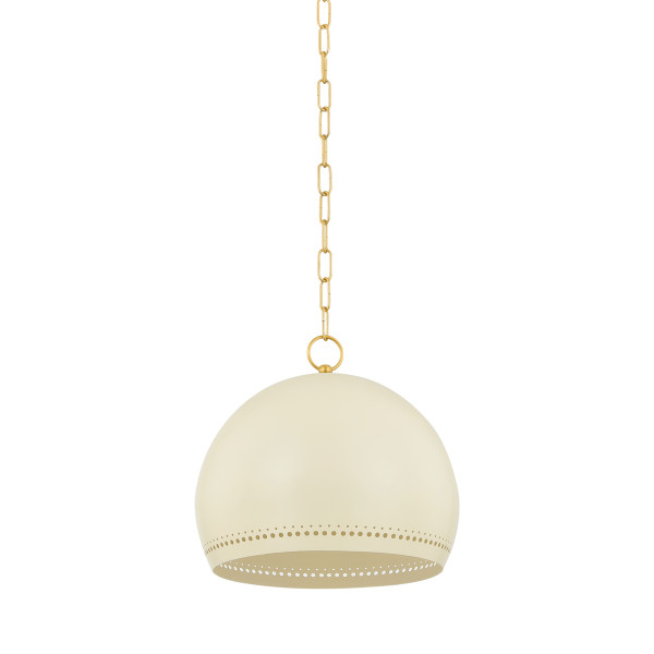 Mitzi - H834701S-AGB/SCR - One Light Pendant - Etna - Aged Brass