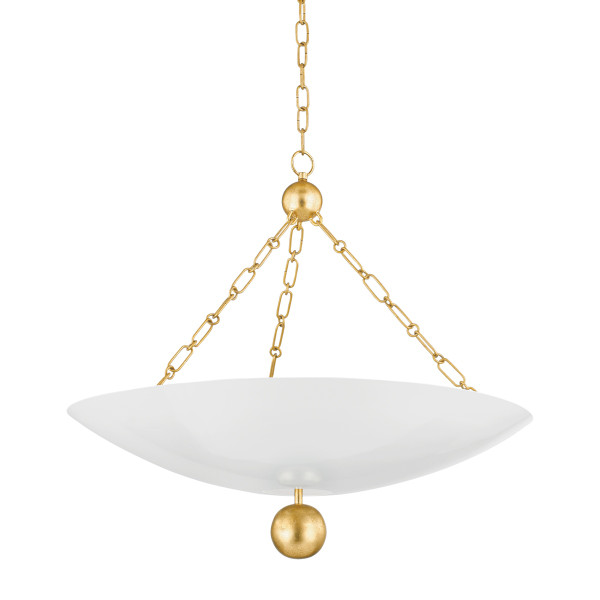 Mitzi - H846703-VGL/SWH - Three Light Pendant - Amali - Vintage Gold Leaf