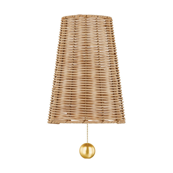 Mitzi - H857101-AGB - One Light Wall Sconce - Naida - Aged Brass
