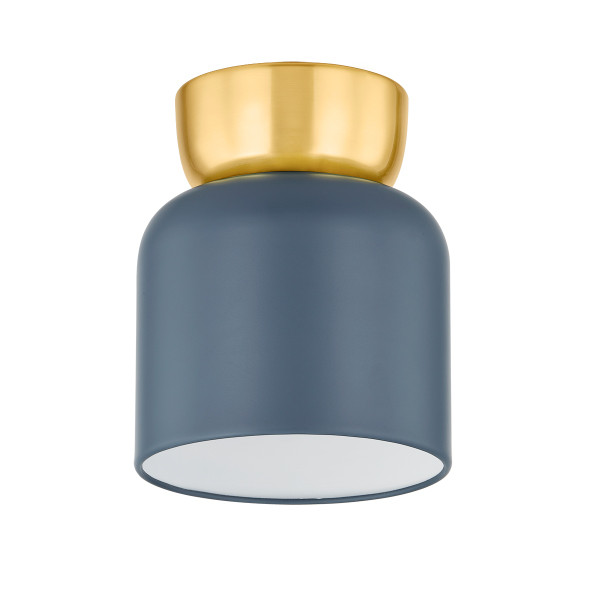Mitzi - H890501S-AGB/SBL - One Light Flush Mount - Batya - Aged Brass