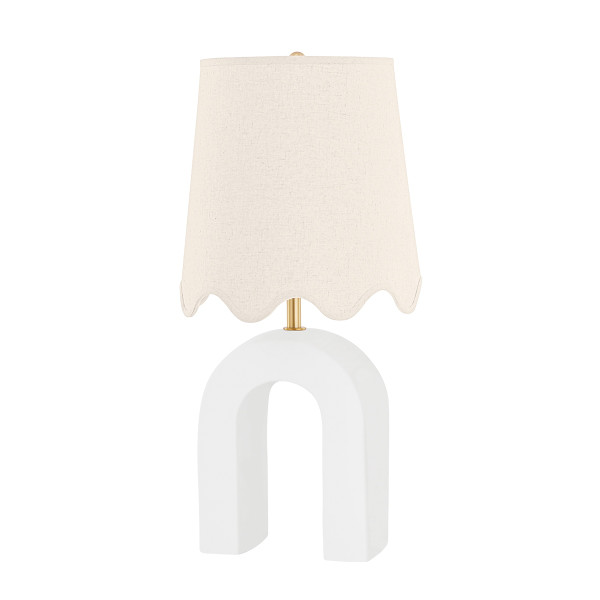 Mitzi - HL685201-AGB/CMW - One Light Table Lamp - Roshani - Aged Brass