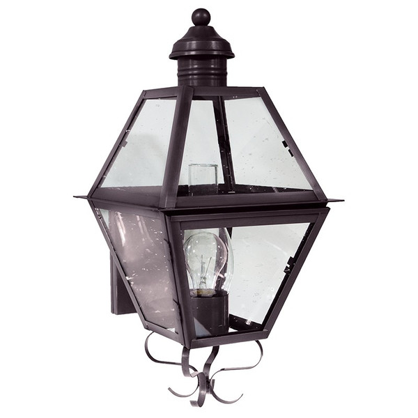Northeast Lantern - 1001-DB-CIM-CSG - One Light Wall Mount - Boston - Dark Brass