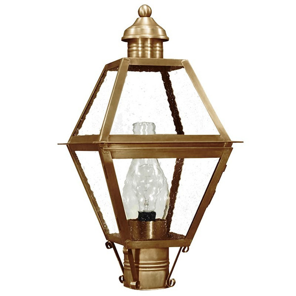 Northeast Lantern - 1003-AB-CIM-SMG - One Light Post Mount - Boston - Antique Brass