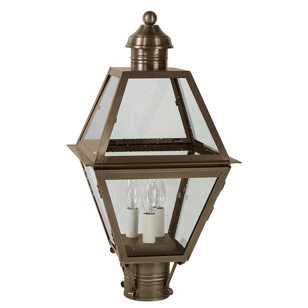 Northeast Lantern - 1003-DAB-LT3-CSG - Three Light Post Mount - Boston - Dark Antique Brass
