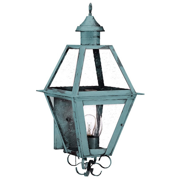 Northeast Lantern - 1011-VG-CIM-CSG - One Light Wall Mount - Boston - Verdi Gris