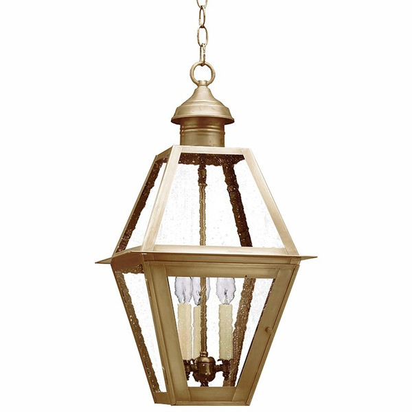 Northeast Lantern - 1012-AB-LT3-SMG - Three Light Hanging Lantern - Boston - Antique Brass