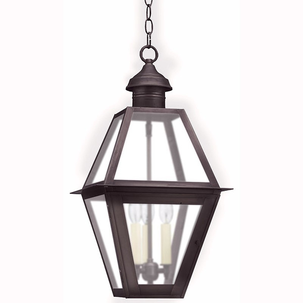 Northeast Lantern - 1012-DB-LT3-FST - Three Light Hanging Lantern - Boston - Dark Brass