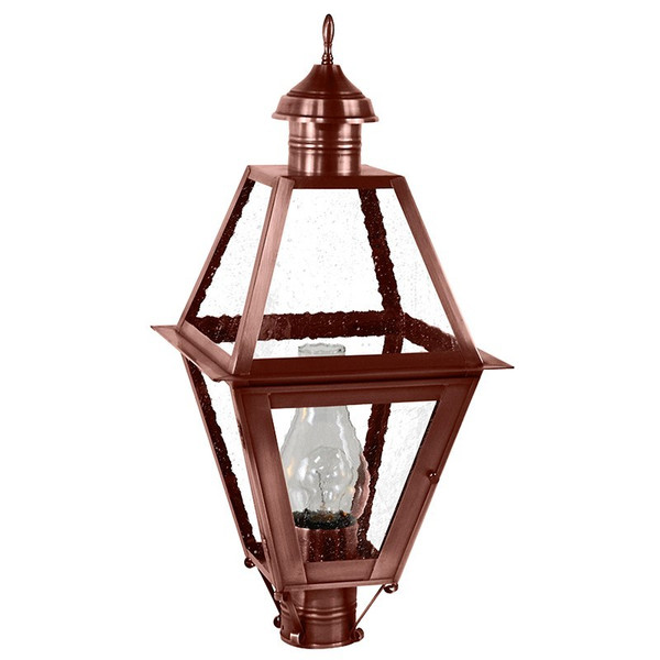 Northeast Lantern - 1013-AC-CIM-SMG - One Light Post Mount - Boston - Antique Copper