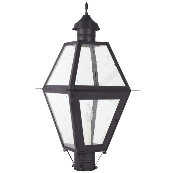 Northeast Lantern - 1013-DB-LT3-CSG - Three Light Post Mount - Boston - Dark Brass