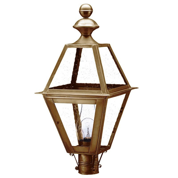 Northeast Lantern - 1023-AB-CIM-CSG - One Light Post Mount - Boston - Antique Brass