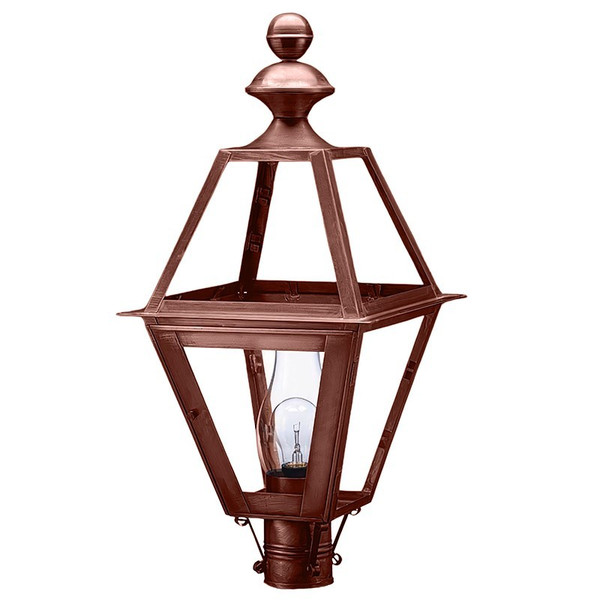 Northeast Lantern - 1023-AC-CIM-CLR - One Light Post Mount - Boston - Antique Copper