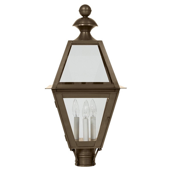 Northeast Lantern - 1023-DAB-LT3-CLR - Three Light Post Mount - Boston - Dark Antique Brass